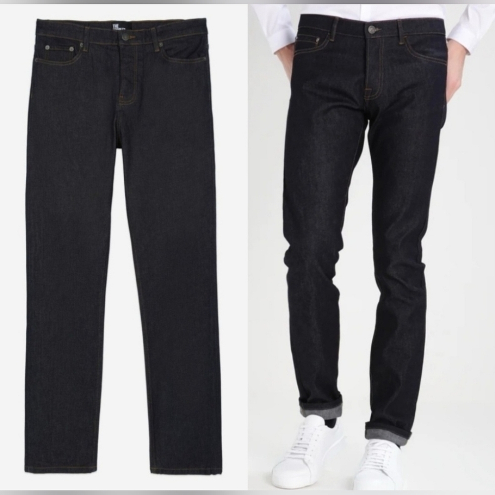 Kooples Blue Brut Straight Jeans Classic Fit- Awesome "SKULL" Detail On Pocket